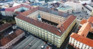 Kazerne in Olomouc, Tsjechië luchtfoto